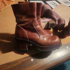 Vintage 90s Steve madden chunky platform boots. Size 7.5